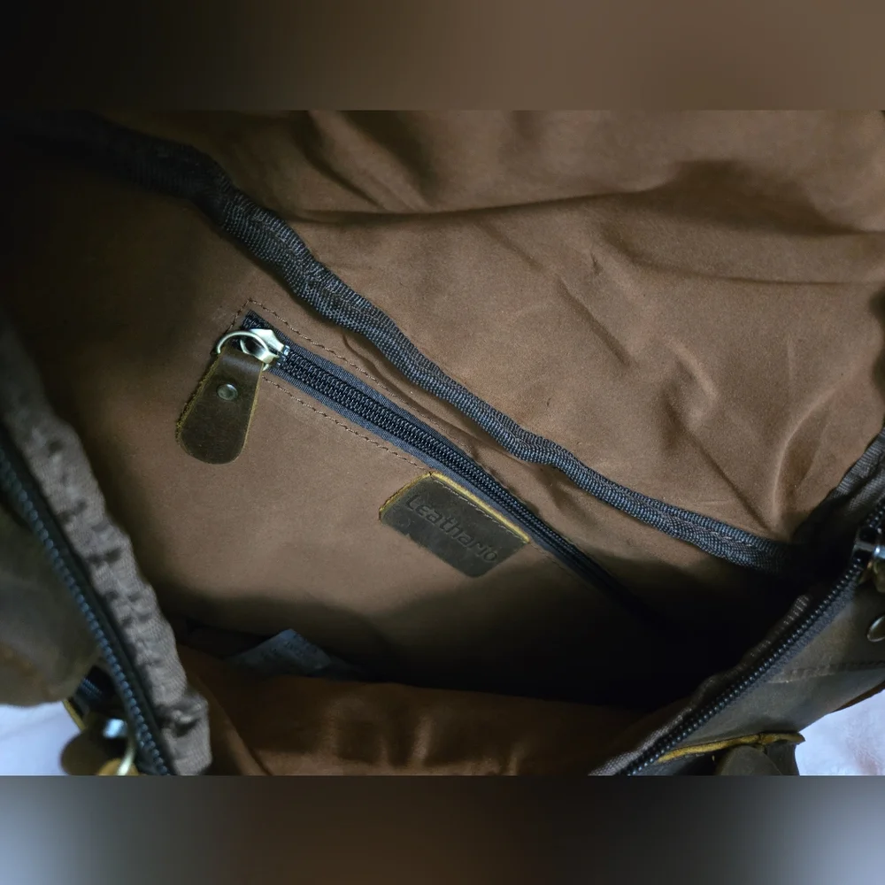 Leathario Leather Sling Brown Bag